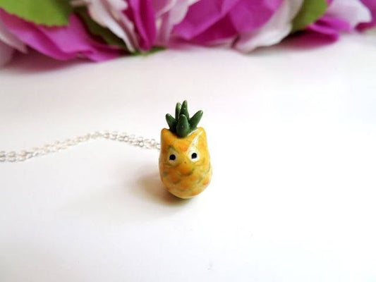 Pineapple Cat Necklace