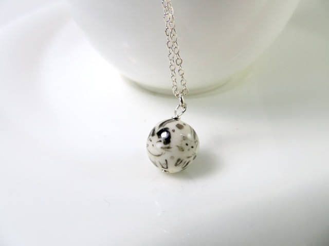 Cat Ball Charm Necklace