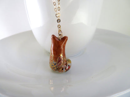 Leaf Fox Necklace