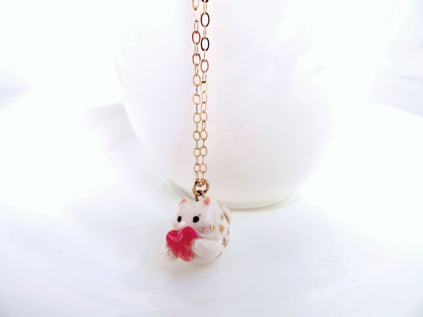 Valentine Cat Necklace