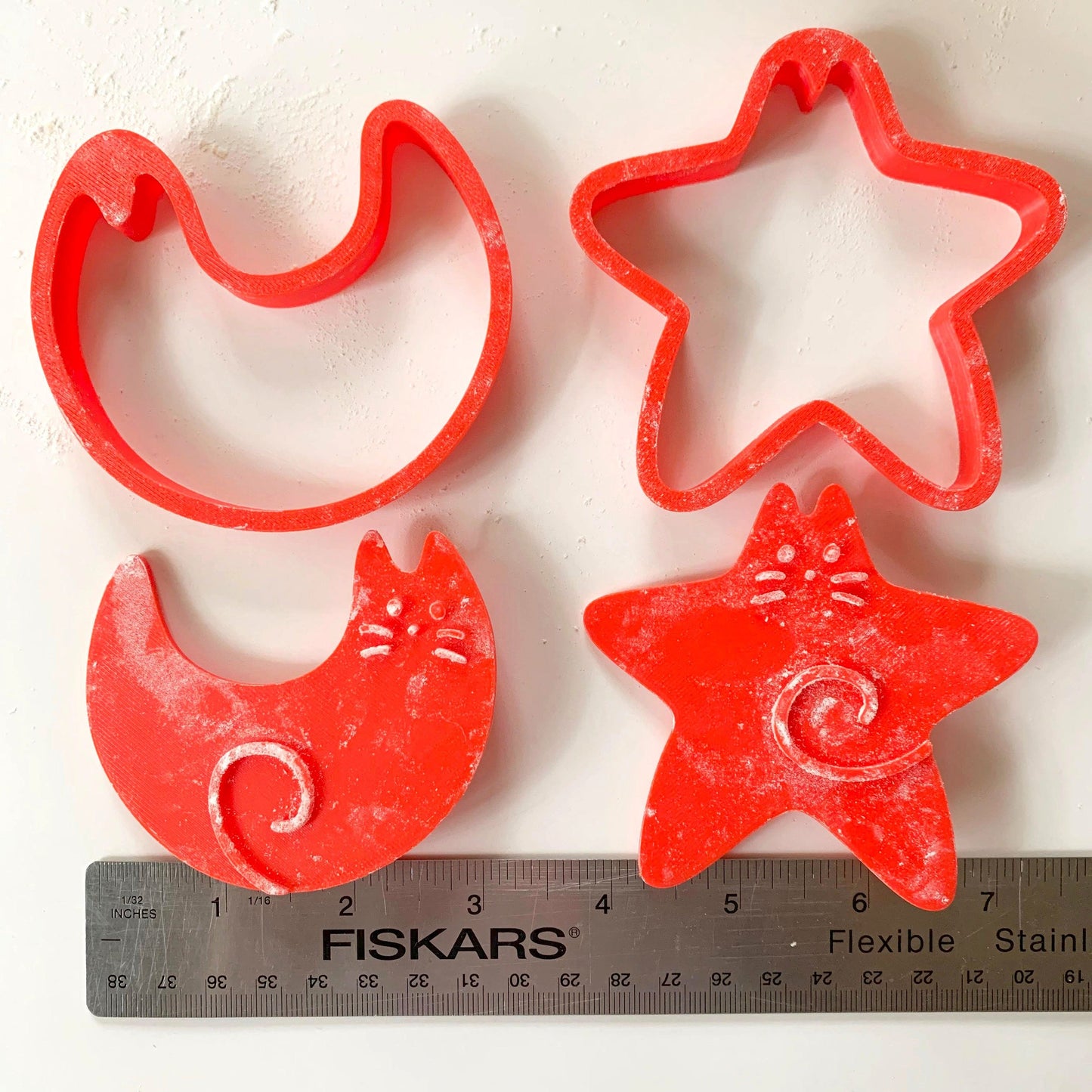 Star and Moon Cat Cookie Cutters & Stamps