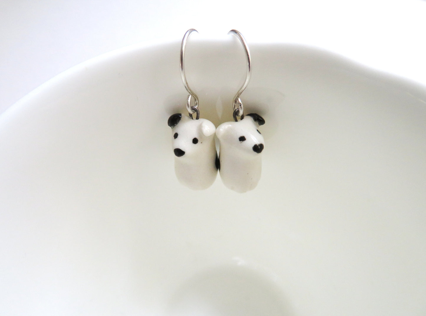 Black & White Dog Earrings
