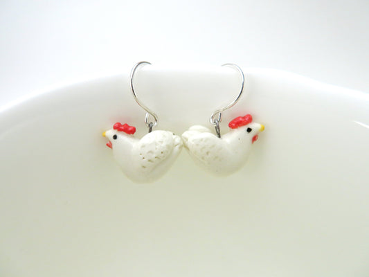 Chicken Dangle Earrings