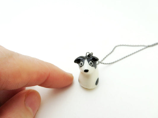 Black & White Dog Necklace