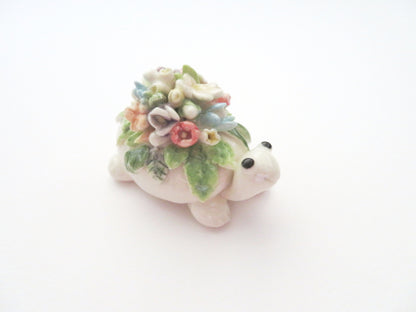 Flower Tortoise Figurine