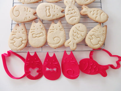 Cat Cookie Cutters & Stamps