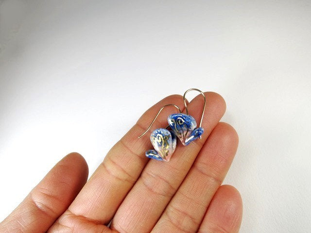 Blue Butterfly Earrings