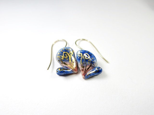 Blue Butterfly Earrings