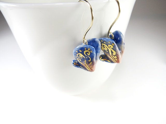 Blue Butterfly Earrings