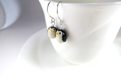 Penguin Dangle Earrings