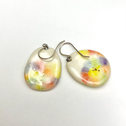 Pastel Rainbow Cat Dangle Earrings