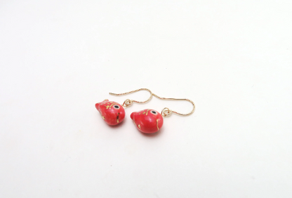 Red Fish Earrings